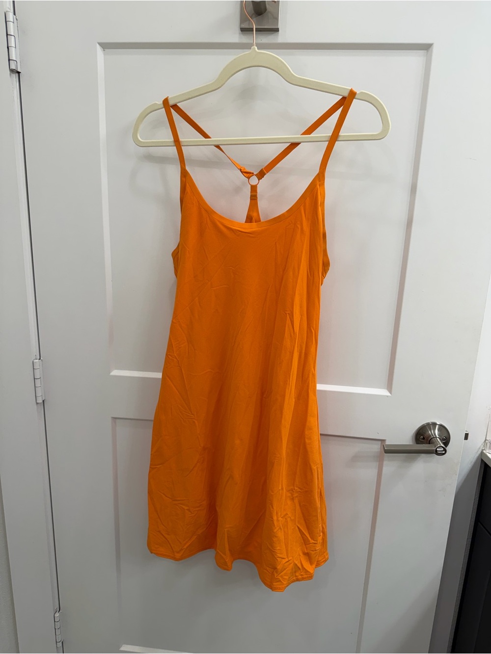 Outdoor Voices The Exercise Dress Orange Athletic Tennis Dress Size Small